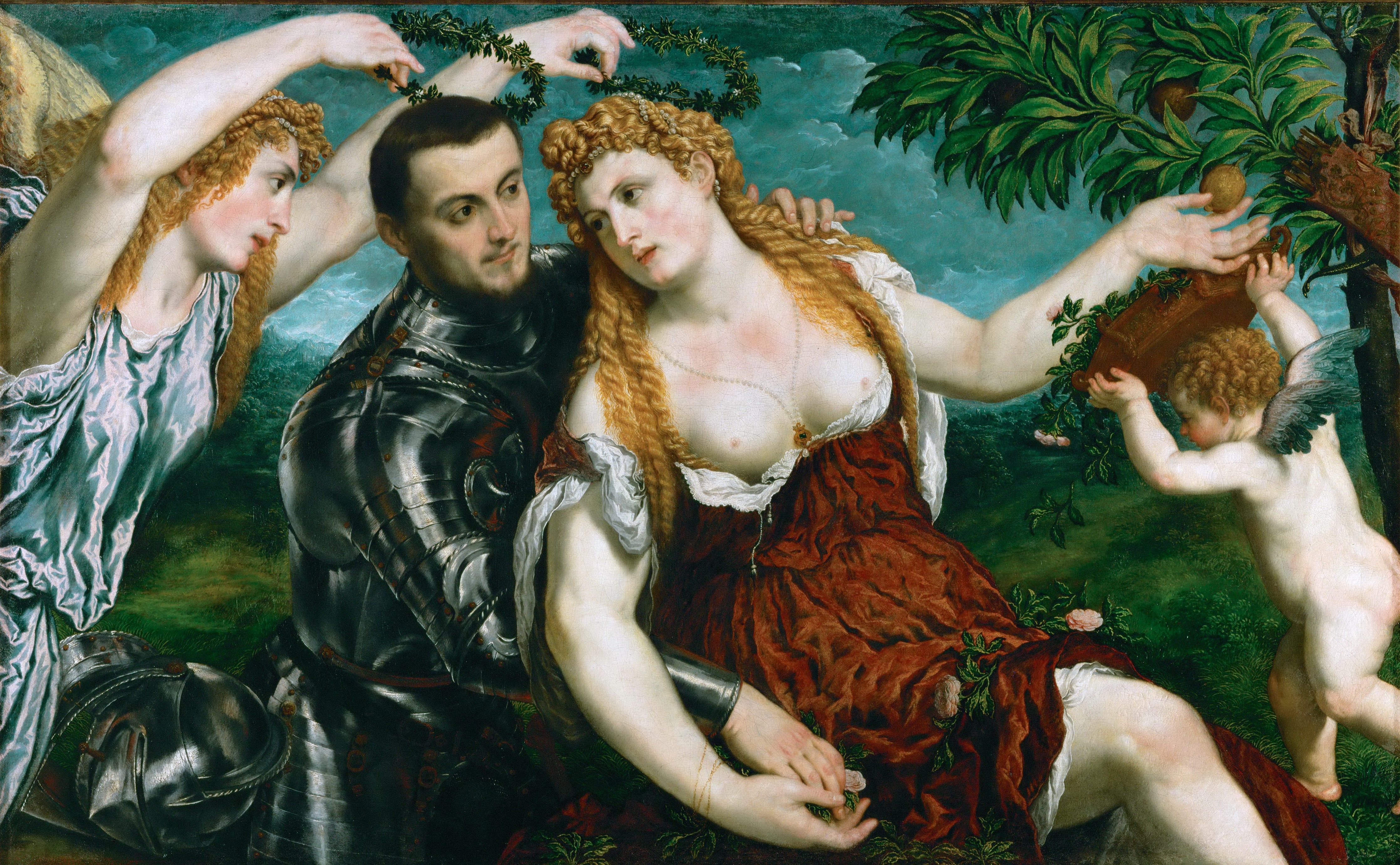 Allegory Venus, Mars, and Cupid Crowned by Victory